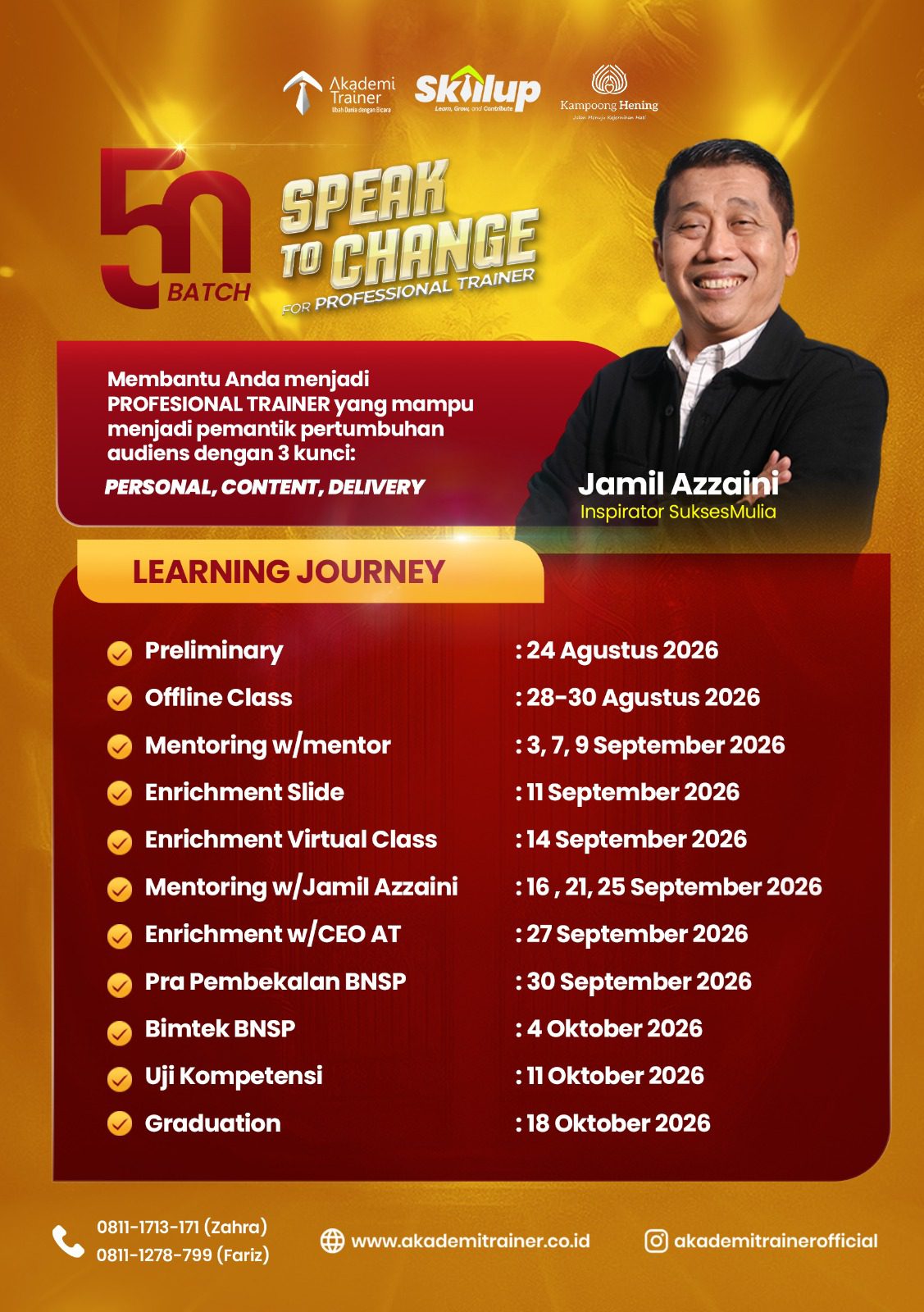 Jadwal Program Speak to Change